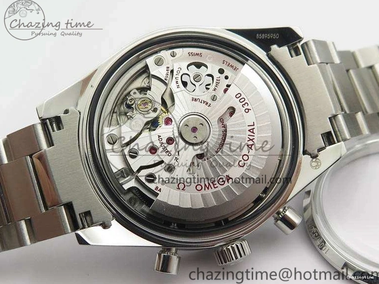 0218 Speedmaster ’57 Co-Axial OMF 1:1 Best Edition White Dial RG Markers On SS Bracelet A WellDesigned 8144